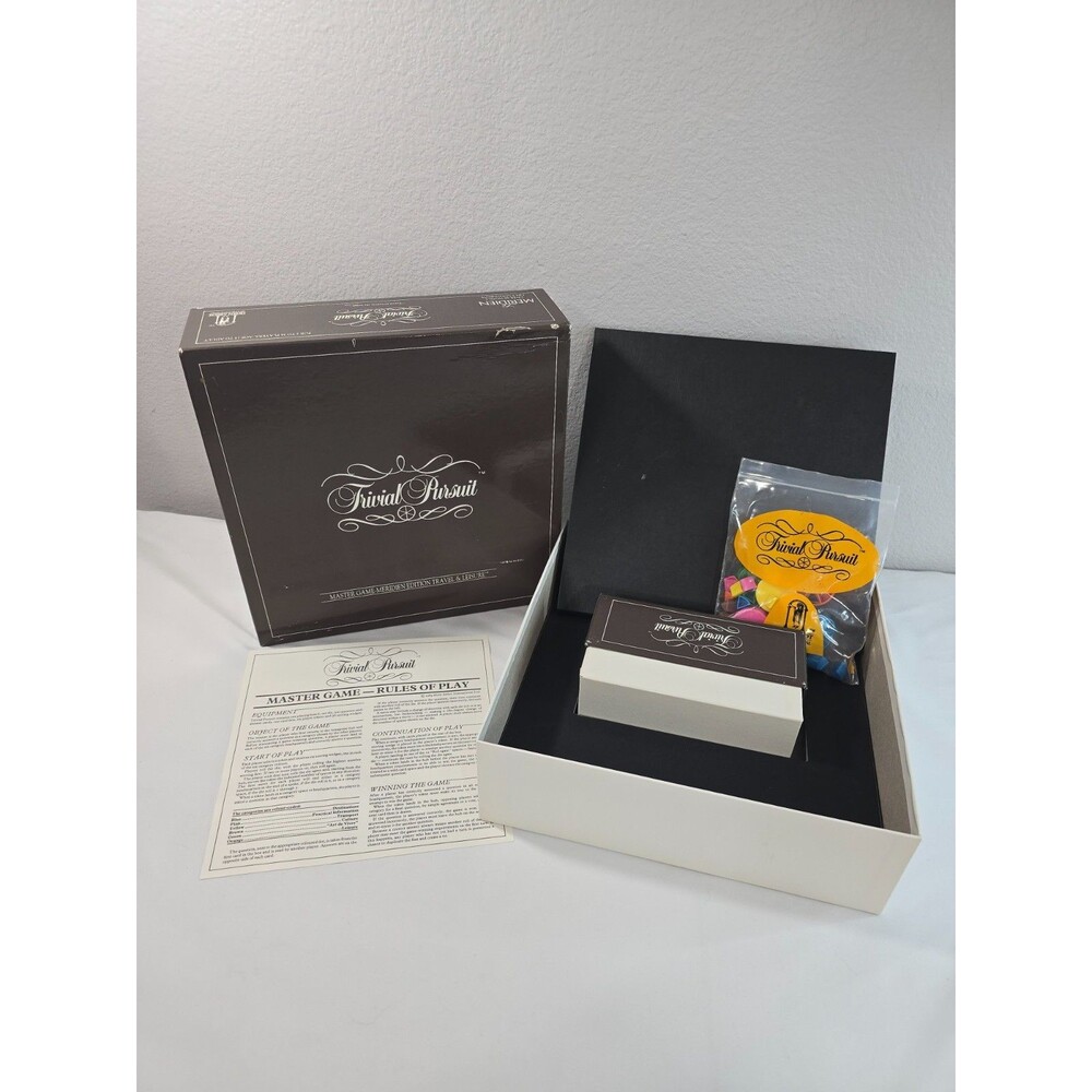 Trivial Pursuit Master Game Meridien Edition Travel & Leisure 1989 Complete